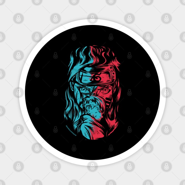 Boruto and Kawaki Cool Art Magnet by Otaku Vibes